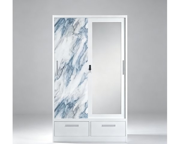 Steel Printed Wardrobe