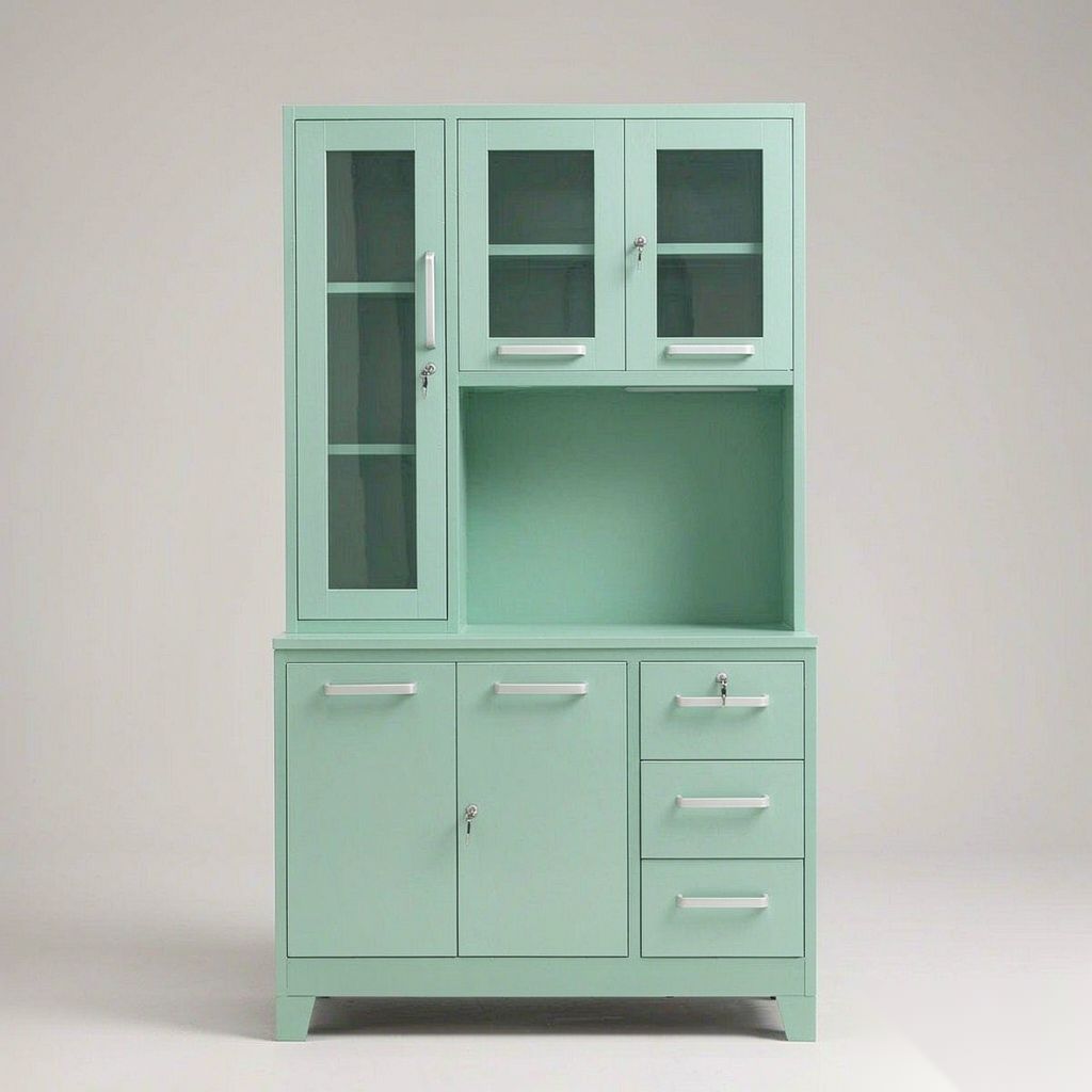 Mint Green Steel Cupboard