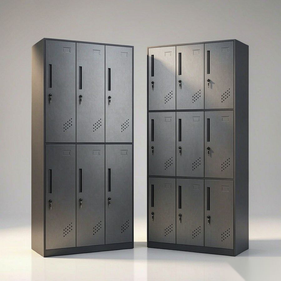 Steel Locker Cabinets Graphite Matte edition