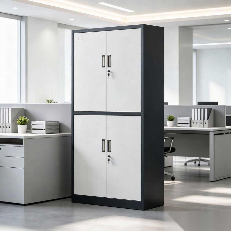 Steel cabinet full view